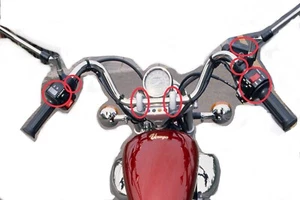 Yamaha XV535 Virago 88-04 Acero Inoxidable Controles Tornillos Pernos Manillar - Imagen 1 de 8