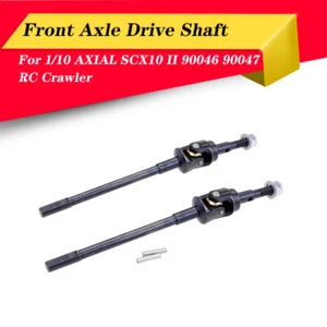 2x Hartstahl Vorderachse CVD AR44 Antriebswelle für AXIAL SCX10 II 1/10 RC Auto - Bild 1 von 9