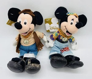 *VTG* The Disney Store Mickey & Minnie Mouse Hippie Beanie Tasche Plüsch *ETIKETT* - Bild 1 von 8