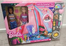 Barbie - Let's Go Camping Tent Playset With Dolls Kids Camping Fun Play