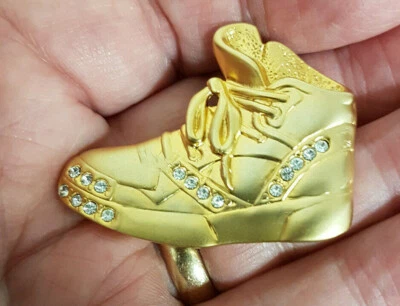 Park Lane ювелирных изделий золото Hi-Top беговых кроссовок брошь с стразами. - Изображение 1 из 4