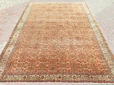 Turkish Rug, Area Rugs 8x12, Handmade Floor Carpet, Keseria Wool Rug 100"X139" - Image 1 of 4