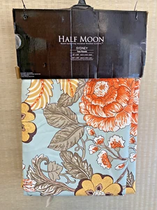 Set 2 Sydney Room Darkening Insulated Window Curtain Panels Half Moon 52” X 84 - Picture 1 of 6
