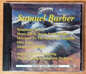 Samuel Barber, New Zealand Symphony Orchestra US 7-Track CD Stradivari Classics - Imagen 1 de 4