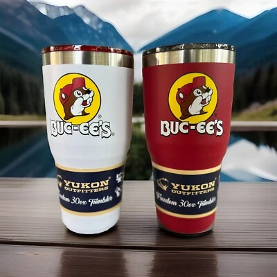 2 tazas de viaje de café con vaso Freedom rojo y blanco Buc-ee’s Yukon Outfitters 30 OZ Foto 1 de 3