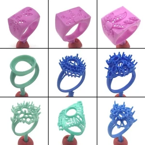 9 piezas Moldes de anillo de fundición de cera perdida patrones WRB177 Anillo del molde del amanecer - Imagen 1 de 3
