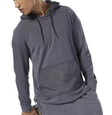 Reebok Men's Hooded Pullover Sweatshirt Hoody Jacket Micro Fleece  S M L XL - Image 1 of 4