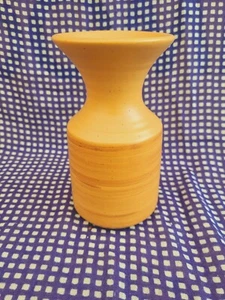 Handmade Vintage Cornish Studio Art Pottery Small Vase in Brown 7cm x 15cm - Picture 1 of 7