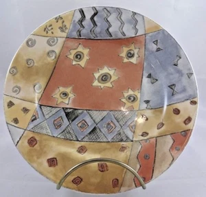 Sango Coffee Shoppe Vanilla Coffee 3062 Stoneware Salad Dessert Plate Sue Lipkin - Picture 1 of 4