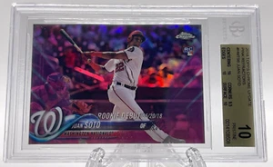 Tarjeta de novato Juan Soto RC 2018 Topps actualización cromada refractor rosa BGS 10 - Imagen 1 de 4