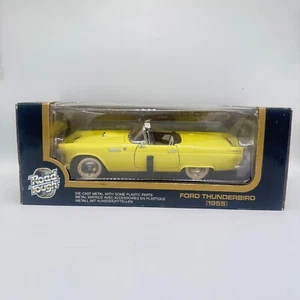 Road Tough 1955 Ford Thunderbird 1:18 Scale Diecast With Box, Yellow - Picture 1 of 7
