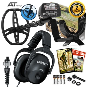 Garrett AT Pro Underwater Waterproof Metal Detector w/ DD Coil & MS-2 Headphones - Picture 1 of 7