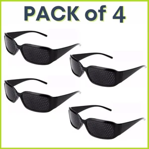 4x Unisex Small hole Glasses Eye Correction Exercise Eyesight Care Improveme - Picture 1 of 11