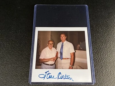 Steve Carlton Signed Polaroid Original Photo Type 1 JSA Autograph Auto Snapshot - Image 1 of 4