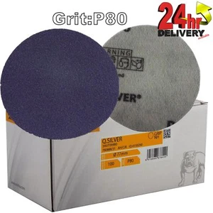 Mirka Q.Silver 77 mm (3") P80 Körnung 100 x einfache HookNLoop Schleifscheiben - Bild 1 von 1