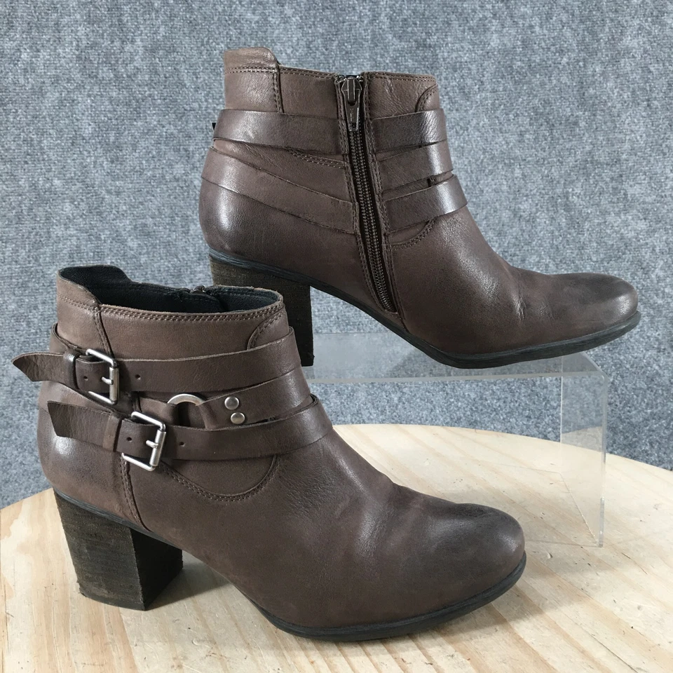 Josef Seibel Botas Mujer 40 Britney Cremallera Lateral Botín Cuero Marrón Tacones Foto 1 de 4