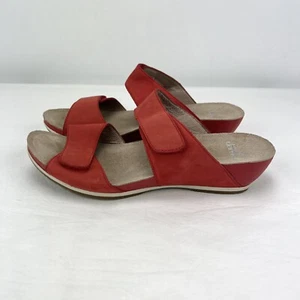 Dansko Women's Vienna Leather Comfort Sandals Shoes Tomato Red Size 9 (EU 39) - Picture 1 of 15