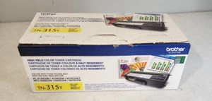 Brother TN-315Y Yellow Hi Yield Cartridge Genuine New OEM Sealed Box free ship - Afbeelding 1 van 2