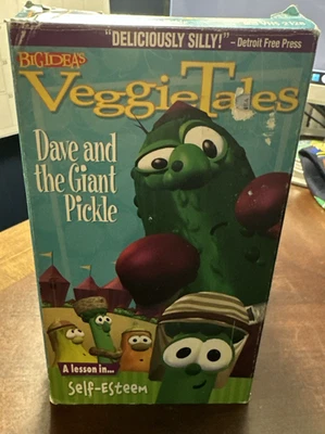 VeggieTales Dave and the Giant Pickle A Lesson In Self Esteem VHS 1993 - Image 1 of 4