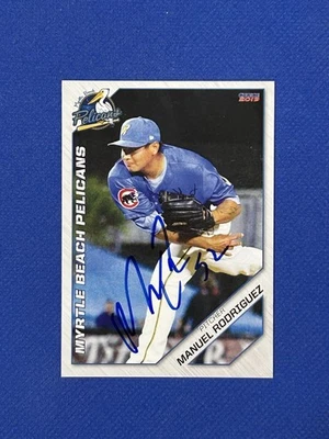 2019 Choice Myrtle Beach Pelicans #27 Manuel Rodriguez SIGNED AUTO autograph - Image 1 of 3