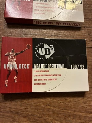 1997-98 Upper Deck UD3 баскетбол 1 упаковка Майкл Джордан вставки автографы? - Изображение 1 из 4