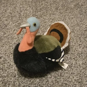K&M International Turkey Thanksgiving Plush 6" NO Sound Stuffed Animal Bird  - Picture 1 of 10