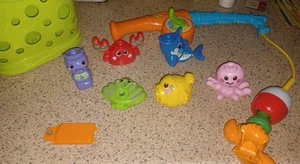 VTech WORKING Jiggle & Giggle Fishing Playset Light Up Bobber Fish Rod W/Batts - Picture 1 of 14