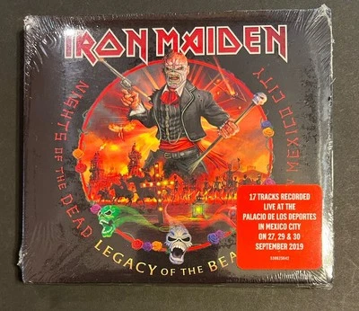 Iron Maiden ночи мертвых наследие зверя жить в Мехико 2 CD - новый - Изображение 1 из 4