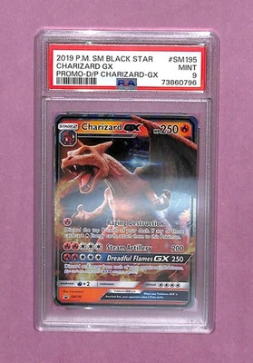 Pokémon Sun & Moon Detective Pikachu #SM195 - Charizard GX - PSA 9 MINT - Image 1 of 2