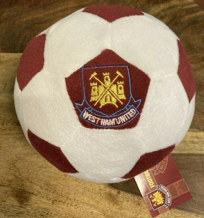 x12 RESTPOSTEN WEST HAM UNITED KLEINER WEICHER BALL OFFIZIELLE WARE PLÜSCH