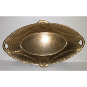 Antique Victorian Centerpiece Brass Bowl Made in Italy 12" x 7" - Picture 1 of 6