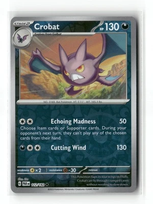 Crobat Reverse Holo Uncommon SV04: Paradox Rift 112/182 NM - Image 1 of 2