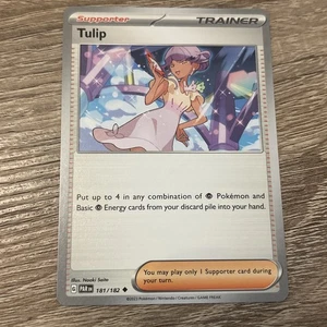 Tulip - 181/182 Trainer Paradox Rift Pokemon Card - Picture 1 of 2
