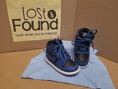 Nike Air Jordan 1 Retro Alto OG TD Azul Marino Oscuro' AQ2665-404 *SIN INSERCIONES* 6C Foto 1 de 4