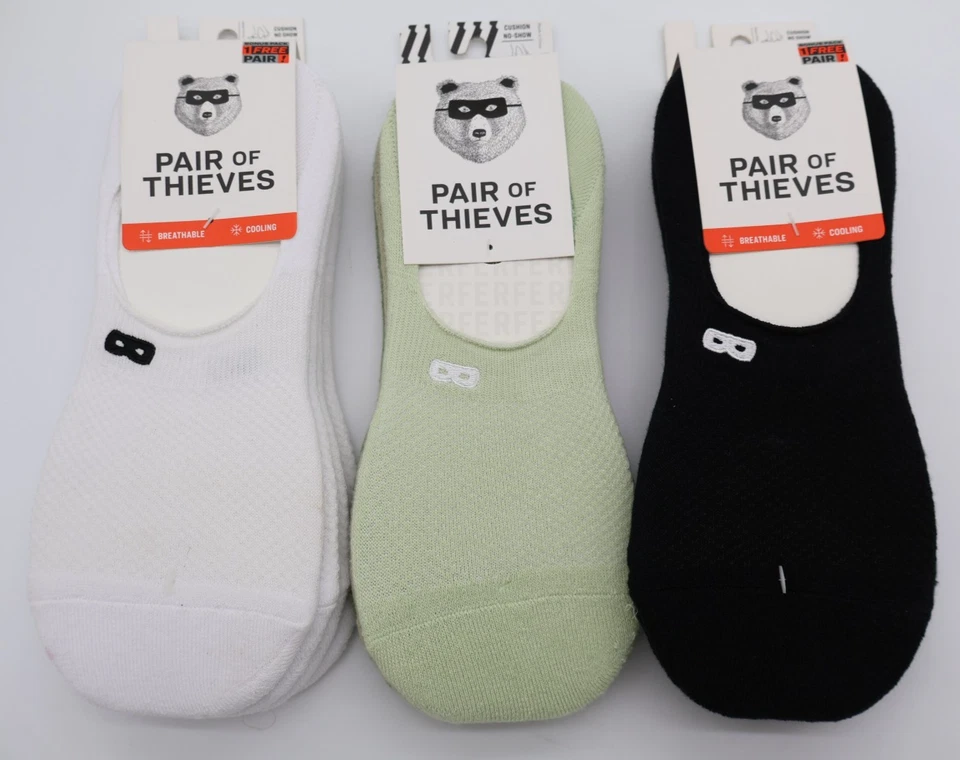 Pair of Thieves Men's Comfort No Show Socks Multi Colors Size 6-12 NWT Lot of 11 - Image 1 of 3