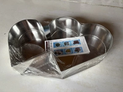 Kuchen Tortenform Herzen Aluminium Silber Neu - Bild 1 von 4