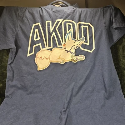 CAMISETA AKOO AUTÉNTICA TALLA XX Grande RARA Bordada AZUL ZORRO PUESTO Foto 1 de 4