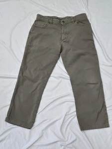 Ermenegildo Zegna Pants Mens Size 34 Beige Khaki Straight Leg Stretch 34Wx26L - Picture 1 of 16