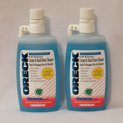Limpiador profesional de alfombras y pisos duros Oreck de liberación completa 15 OZ NUEVO (lote de 2) Foto 1 de 4
