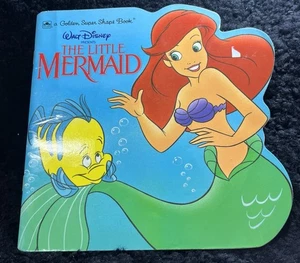 Vintage Disney Little Mermaid Golden Super Shape Book Paperback 1991 Arielle - Bild 1 von 4