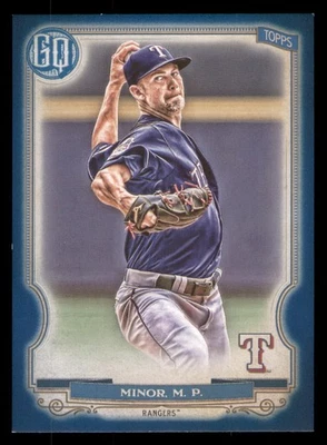 Mike Minor 2020 Topps Gypsy Queen #160 Indigo SN/250 Texas Rangers Foto 1 de 2
