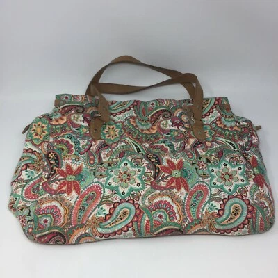 Caribbean Joe Cartera Bolso de Hombro Colorido Paisley Estampado Floral con Cuentas  Foto 1 de 4