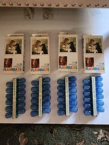 4 Boxes Of 1970's Sylvania Blue Dot M2B Flashbulbs UnUsed 12 In Each Box! - Picture 1 of 18