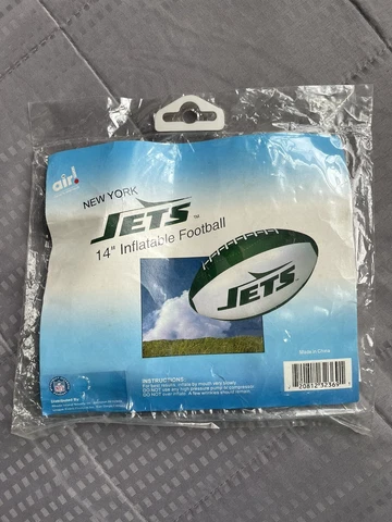 VINTAGE SEALED New York Jets NFL Inflatable Football Ball New Licensed Official Cover