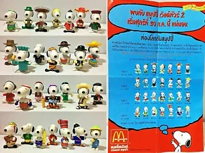 PEANUTS SNOOPY WORLD TOUR 2 MCDONALD'S HAPPY MEAL 1999 DISTRIBUITI IN THAILANDIA - Foto 1 di 7