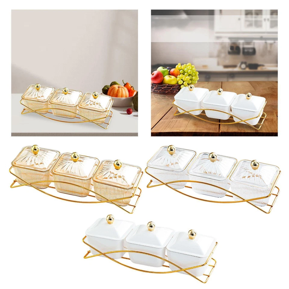 Snack Compartment Food Display Plate Nut Candy Serving Tray - Image 1 of 1