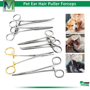 Pet Ear Hair Puller Clamp Forceps Locking Ideal for Dog Cat Grooming, Cleaning - Picture 1 of 135