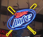 New Miller lite Baseball Beer Bar Neon Light Sign 24&quot;x20&quot; for sale