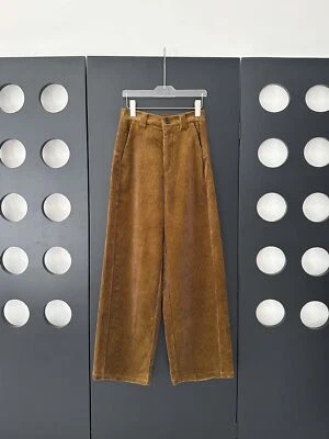 Pantalones informales de pierna recta de algodón cintura elástica alta THE ROW para mujer Foto 1 de 4