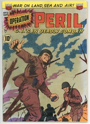 OPERATION PERIL #12 GOOD+ (ACG Comics 1952) - Image 1 of 4